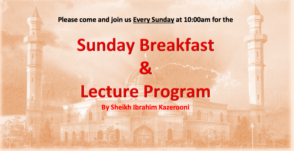 Sunday Breakfast & Lecture Program